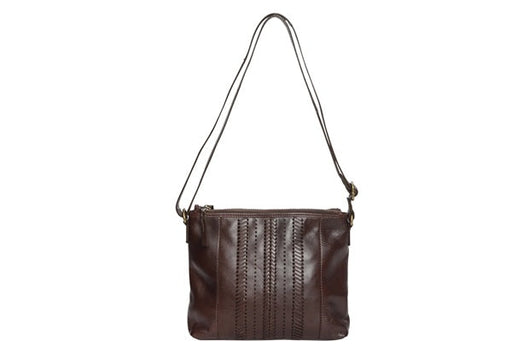 Modapelle Leather Woven Crossbody Bag  UL7827