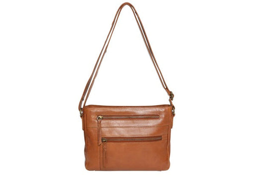 Modapelle Leather Double Zip Crossbody Bag  UL7846