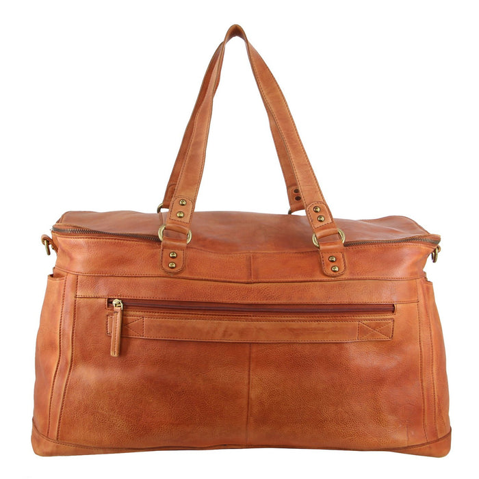 Pierre Cardin Burnished Leather Overnight Bag PC3742