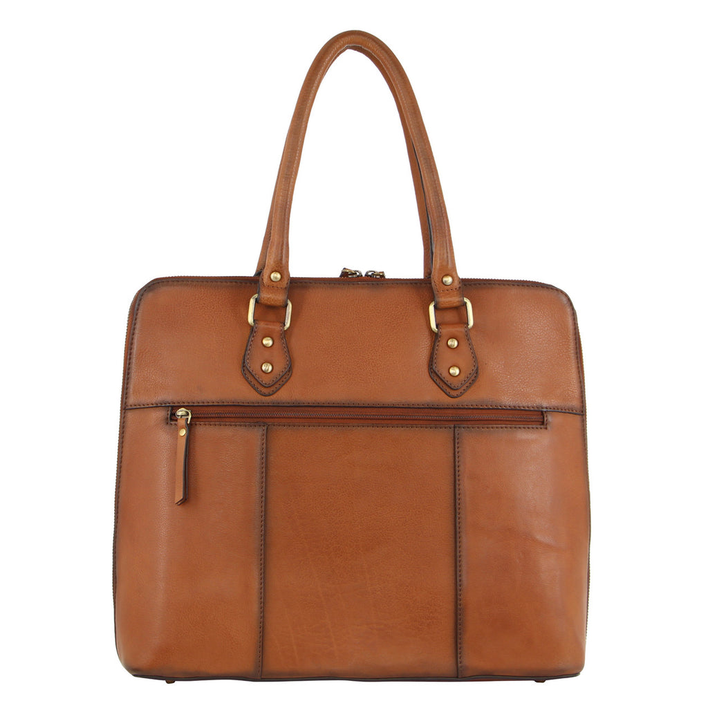 Pierre Cardin Burnished Leather Computer Bag PC3519 —