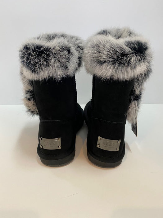 UGG Fur Trim Classic Sheepskin Boots