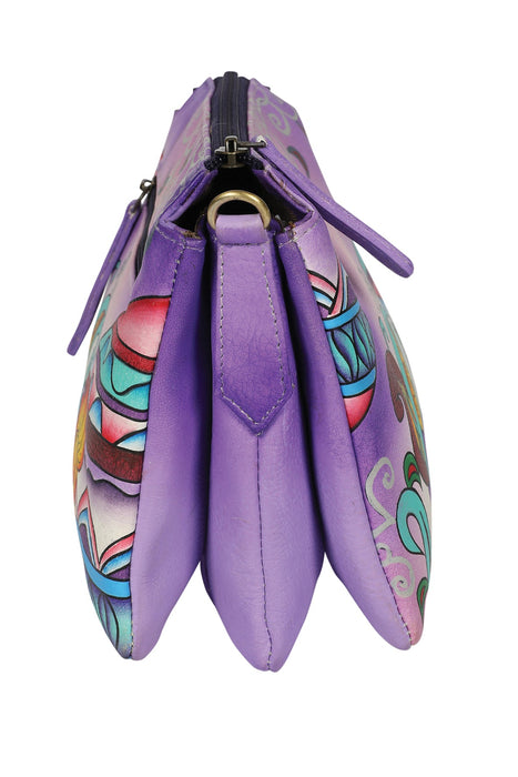 Modapelle Hand Painted Leather Crossbody Bag 3237