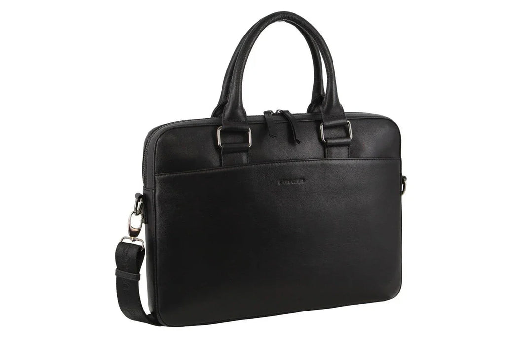 Pierre Cardin Multi-Compartment Leather Computer Bag PC3817