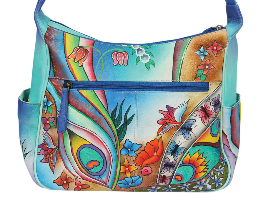 Modapelle Hand Painted Leather Crossbody Bag 2957
