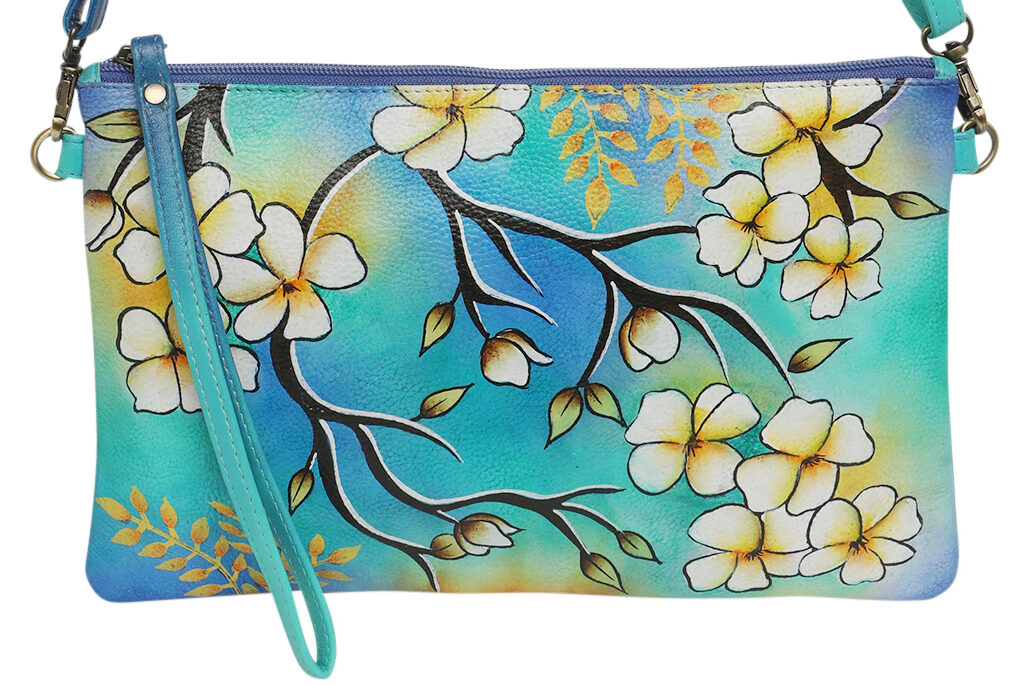 Modapelle Hand Painted Leather Crossbody Bag 3192