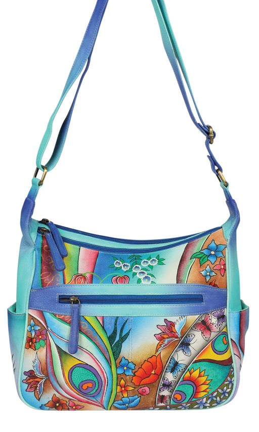 Modapelle Hand Painted Leather Crossbody Bag 2957