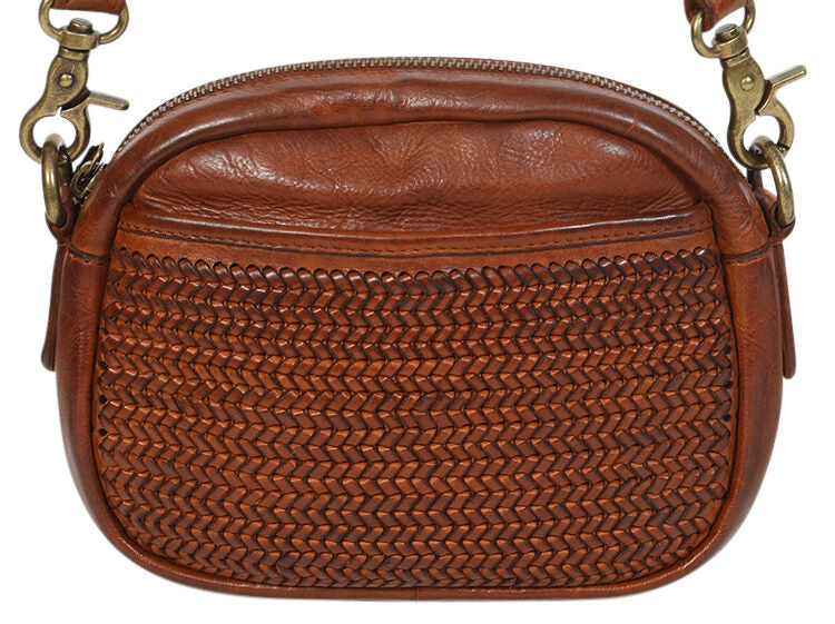 Modapelle Woven Leather Crossbody Bag  UL7727