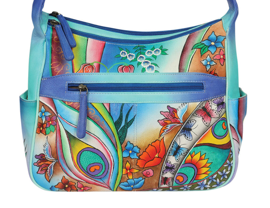 Modapelle Hand Painted Leather Crossbody Bag 2957