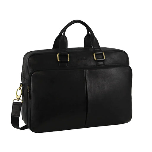 Pierre Cardin Multi-Compartment Leather Computer Bag PC3811