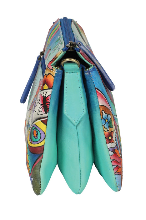 Modapelle Hand Painted Leather Crossbody Bag 3237