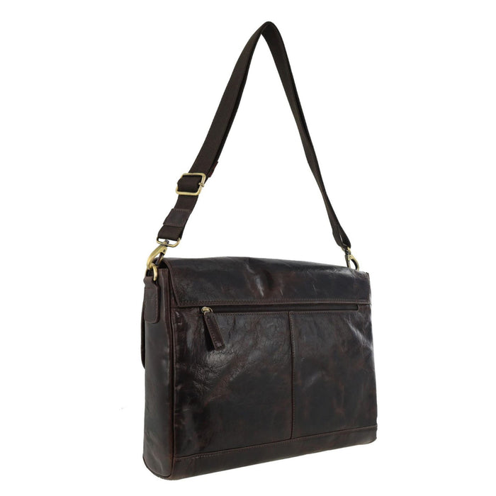 Pierre Cardin Multi-Compartment Leather Computer Bag PC4092