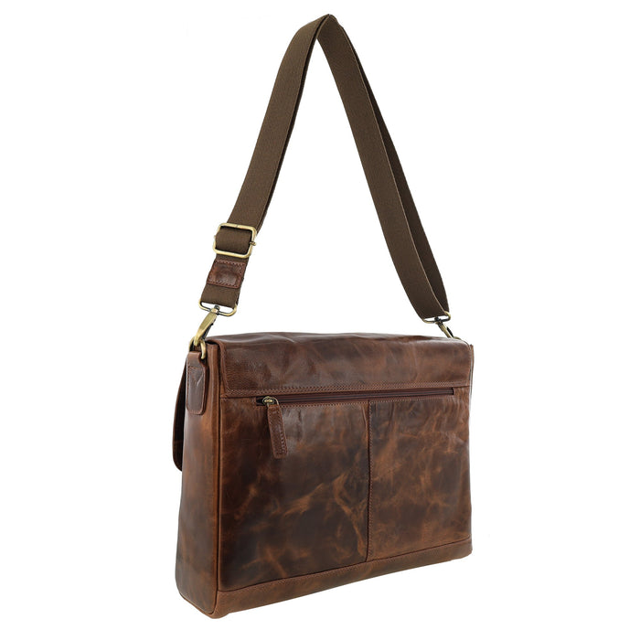Pierre Cardin Multi-Compartment Leather Computer Bag PC4092