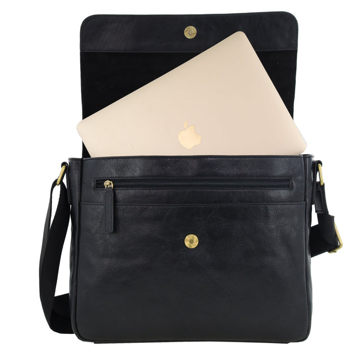 Pierre Cardin Leather Crossbody Laptop Bag PC4094