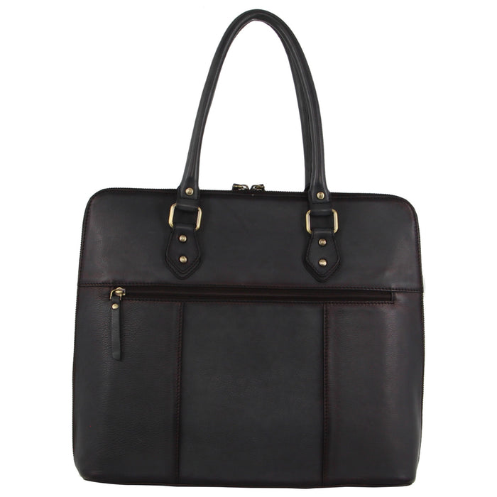 Pierre Cardin Burnished Leather Computer Bag PC3519