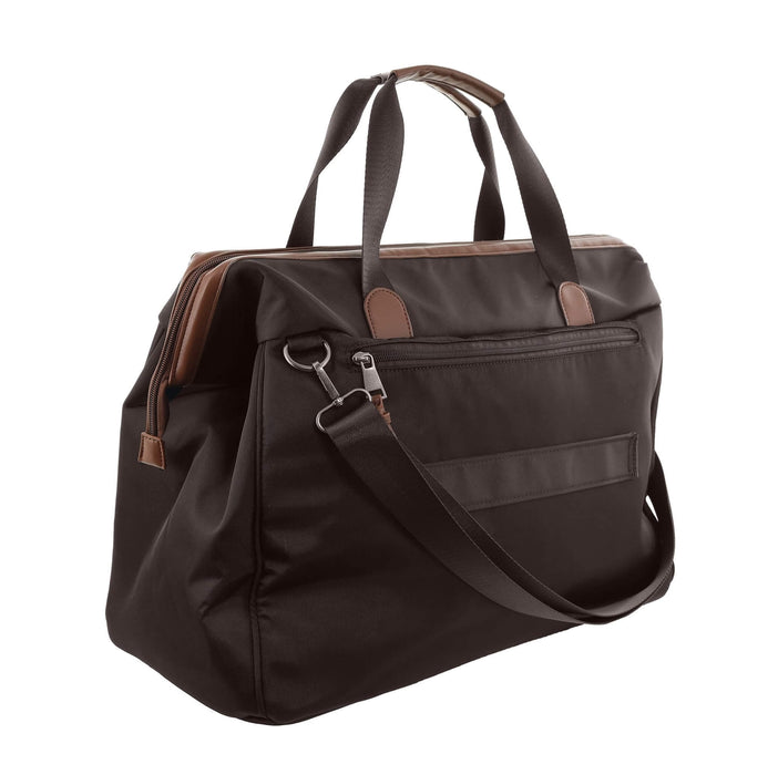 Pierre Cardin 2 Tone Nylon/Vegan Leather Euro Overnight Bag PC4108