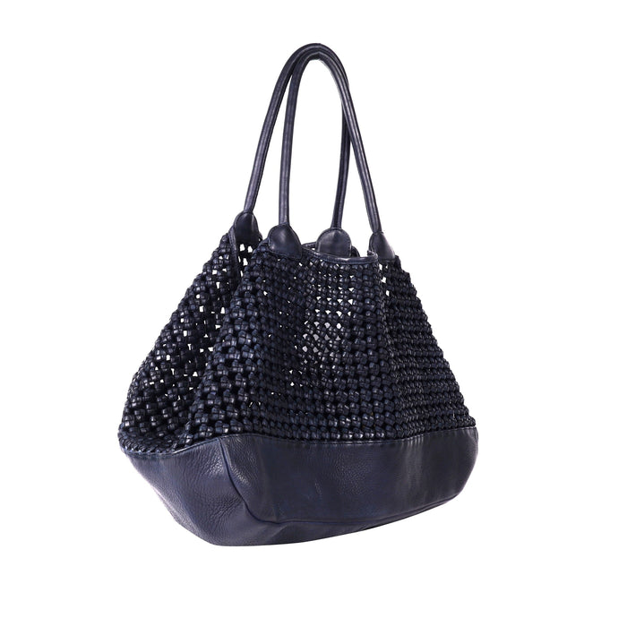 Oran Pebbly Women's Woven Leather Slouch Bag  ORRH4922
