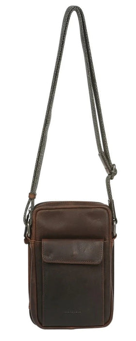 Modapelle Vintage Leather Organiser Crossbody Bag UL3954