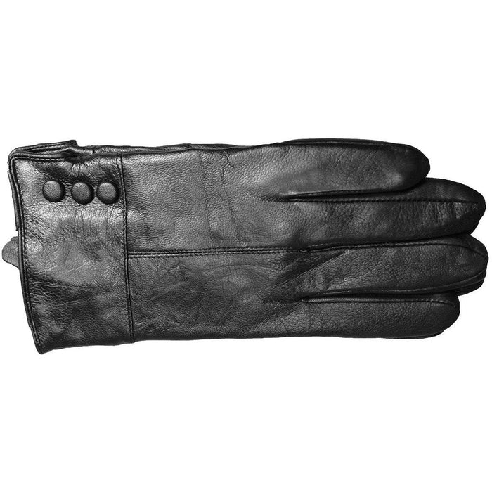 Rendezvous Leather Button Gloves HHGWL005