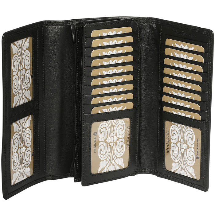 Modapelle Leather Multi Card Long Wallet UL7323