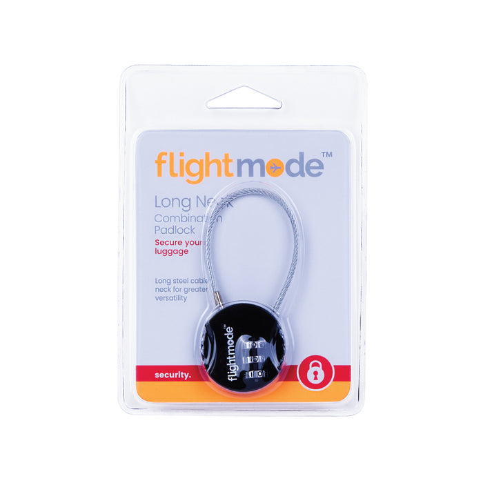 Flight Mode 3 Dial Long Neck Cable Combination Padlo FM0019