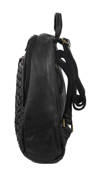Pierre Cardin Woven Women's Leather Backpack PC3314