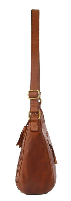 Pierre Cardin Woven Leather Shoulder Bag PC3316