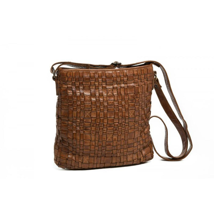 Oran Zara Women's Woven Leather  Crossbody Bag RH33000