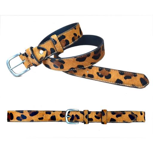 Oran Leopard Leather Belt OR131130