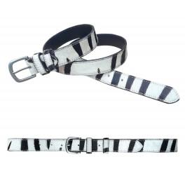Oran Zebra Leather Belt OR131132